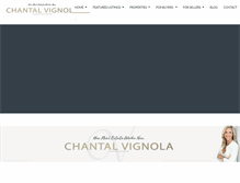 Tablet Screenshot of chantalvignola.com